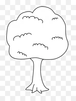 Black And White Tree Clip Art - Black And White Tree Image