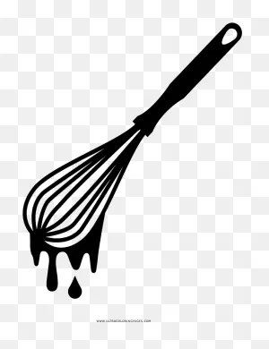 Whisk Coloring Page - Whisk Clipart Png Transparent Png - Full ClipartFlare.com 