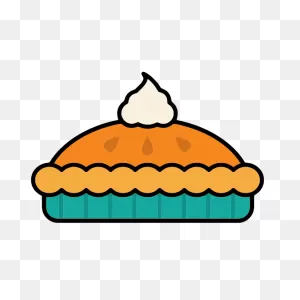Pumpkin Pie With Whipped Cream | Free PNG-WebP
