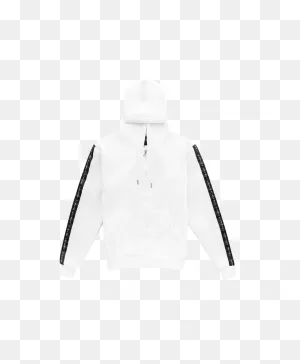 Futuristic Zipper Hoodie White