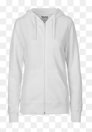 Organic Cotton Hoodie With Full Zip Women