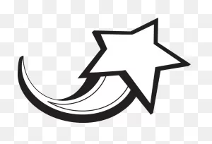 Star Black And White Black And White Star Clipart - Shooting Star ClipartFlare.com 