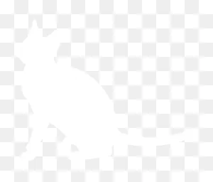 Free White Cat Silhouette, Download Free Clip Art, - White Cat ClipartFlare.com 