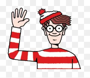 Download Hd Where Is Waldo Png Jpg Transparent Stock - Red And ClipartFlare.com 