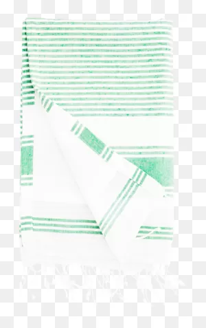 Green Towel With White Stripes - Brochure Clipart - Large Size Png ClipartFlare.com 