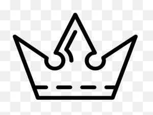 Royal Crown Outline Design - Black And White Crown Png Clipart ClipartFlare.com 