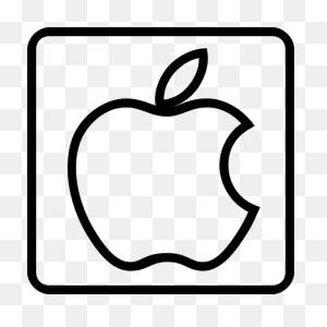 White Apple Logo Clipart - Apple, Black, Font, Transparent Clip Art