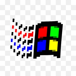 N A D R I E N T — Galloping Windows 95 Logo. Animating Windows 95...