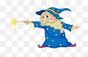 Wand Magician Illustration - Blue Wizard Png Download - 800*520 ClipartFlare.com 