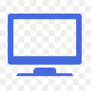 Royal Blue Widescreen Tv Icon - Free Royal Blue Appliances Icons
