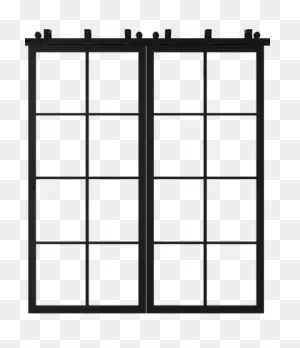 Shop The Window Pane French Bypass Barn Door | White Shanty