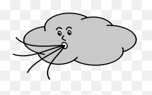 Download Fetching Cloud Blowing Wind Clip Art - Png Download ClipartFlare.com 