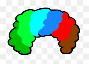 Clown Wig Clip Art - Clown Wig Clipart - Png Download - Full Size ClipartFlare.com 
