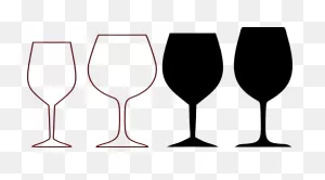 Wine Glass Clipart | Wine Glasses Silhouette Clip Art - Vector ClipartFlare.com 