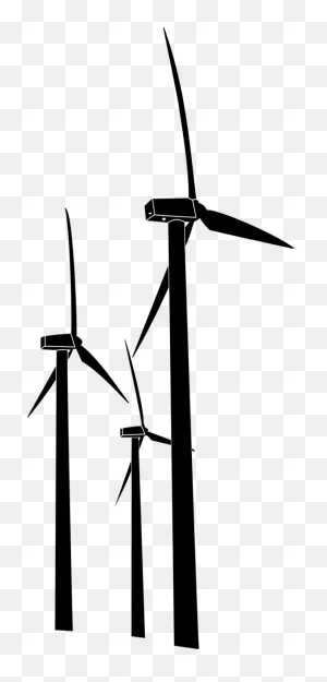 Wind Wind Turbine Black And White Windmill Clipart - Wind Clipart ClipartFlare.com 