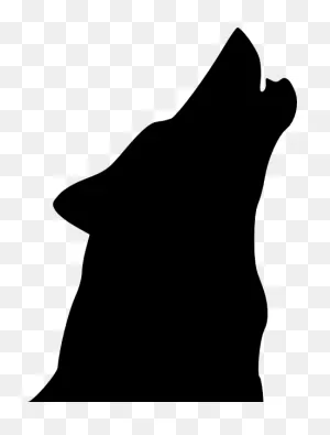 Wolf Silhouette, Wolf Stencil, Animal Silhouette