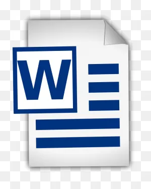 Word Document Icon Clipart - Document, Blue, Text, Transparent ClipartFlare.com 