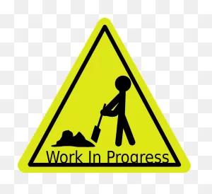 Work-In-Progress Sign Activity - Free Vector Graphic On ClipartFlare