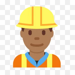 Man Construction Worker Emoji Clipart. Free Download Transparent ClipartFlare.com 