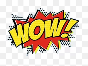 Wow Transparent Background - Comic Book Pop Art Wow Clipart - Full ClipartFlare.com 