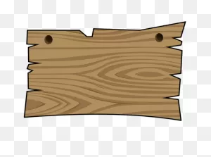 Free Clipart: Wooden Sign - No Mask | Moini