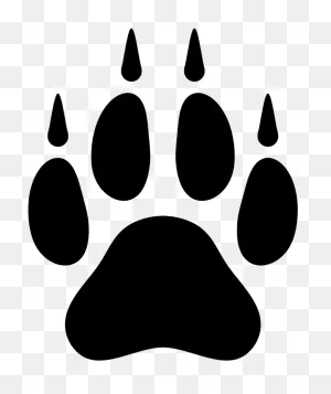 Monster Clipart Footprint - Wolf Paw Print Png Transparent Png ClipartFlare.com 