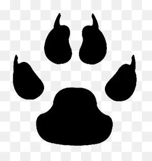 Paw Emblem Bo - Wolf Paw Print Vector Clipart - Full Size Clipart ClipartFlare.com 