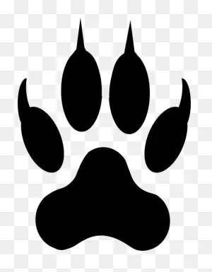 Wolf Paw Print Colouring Pages | Wolf Paw Print, Wolf Paw, Paw Print