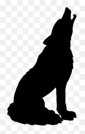 Clipart Of Hundred, Wolf And Petersburg - Black Wolf Howling ClipartFlare.com 