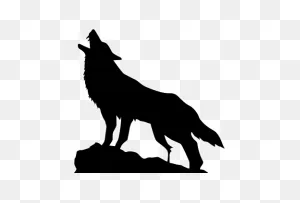 Wolf Howling On Cliff | Wolf Howling, Tribal Wolf, Wolf Pictures