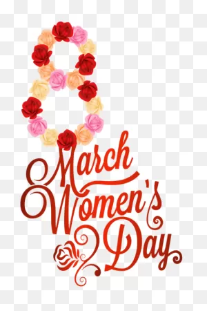 Red 8 March Womens Day Png Clipart Image | 8Th Of March, Happy ClipartFlare.com 