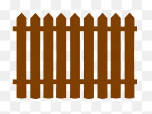 Gate Clipart Wooden Gate - Black Picket Fence Clipart - Png ClipartFlare.com 