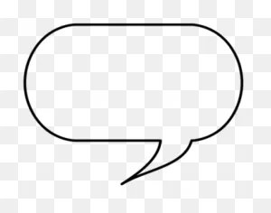 Speech Bubble Clipart Word Bubble - Line Art - Png Download - Full ClipartFlare.com 