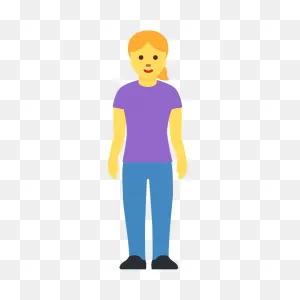 Woman Standing Emoji Clipart. Free Download Transparent .png ClipartFlare.com 