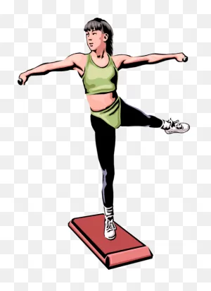 Vector Illustration Of Aerobics Physical Exercise Workout Clipart ClipartFlare.com 