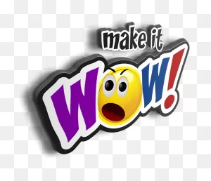 Makeitwow 3D Logo Transparent - Wow Logo Transparent Clipart ClipartFlare.com 
