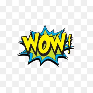 Printed Vinyl Wow Sign Pop Art | ClipartFlare