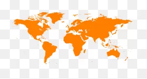 World Map - Orange Clip Art At ClipartFlare ClipartFlare.com - Vector Clip Art Online ClipartFlare.com 