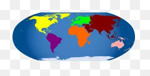 World Map Continents Africa - Free Vector Graphic On ClipartFlare