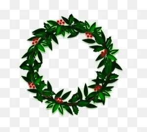 Christmas [Clipart] Wreath By Suboshigrl On 