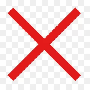 Kingdom Of Kongo Symbol Red X Clip Art - Cross Wrong Black - Png ClipartFlare.com 