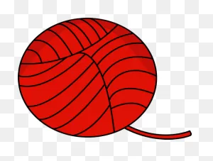 Red Ball Of Yarn Clip Art - Red Ball Of Yarn Image