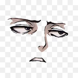 Tired Face - Roblox | Anime Meme Face, Anime Faces Expressions ClipartFlare.com 