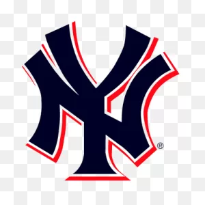 New York Yankees Logo 2 Colours Transparent Png - Stickpng