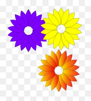 Purple Yellow Flowers Clip Art At ClipartFlare ClipartFlare.com - Vector Clip Art ClipartFlare.com 