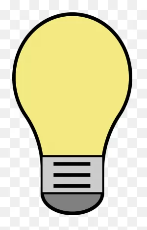 Lightbulb Vector Yellow - Free Vector Graphic On ClipartFlare