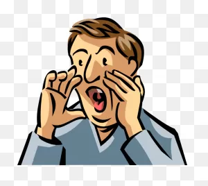 Transparent Man Yelling Clipart - Clip Art - Png Download - Full ClipartFlare.com 