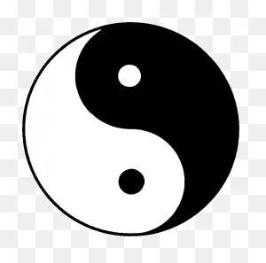 Red And White Yin Yang Symbol Transparent Png - Stickpng