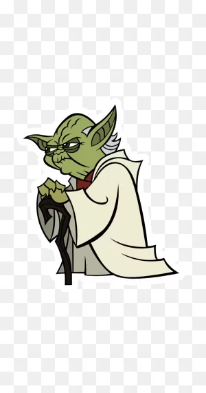Star Wars Cartoon Yoda Sticker | Star Wars Cartoon, Star Wars ClipartFlare.com 
