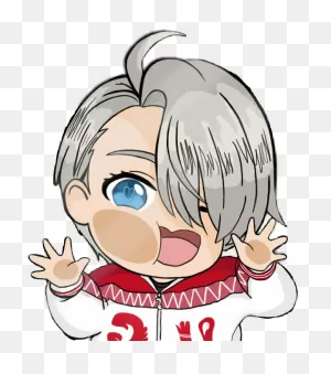 Kawaii #cute #yurionice #victornikiforov #chibi - Victor Yuri On ClipartFlare.com 